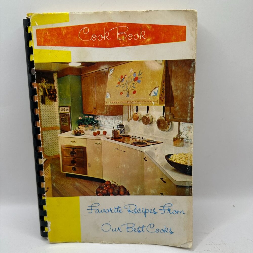 Vintage 1965 Recipe Book First Methodist Church East Alton Illinois Spiral Bound